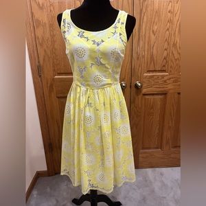 Yellow and white dress sleeveless dress…perfect dress for your Summer
